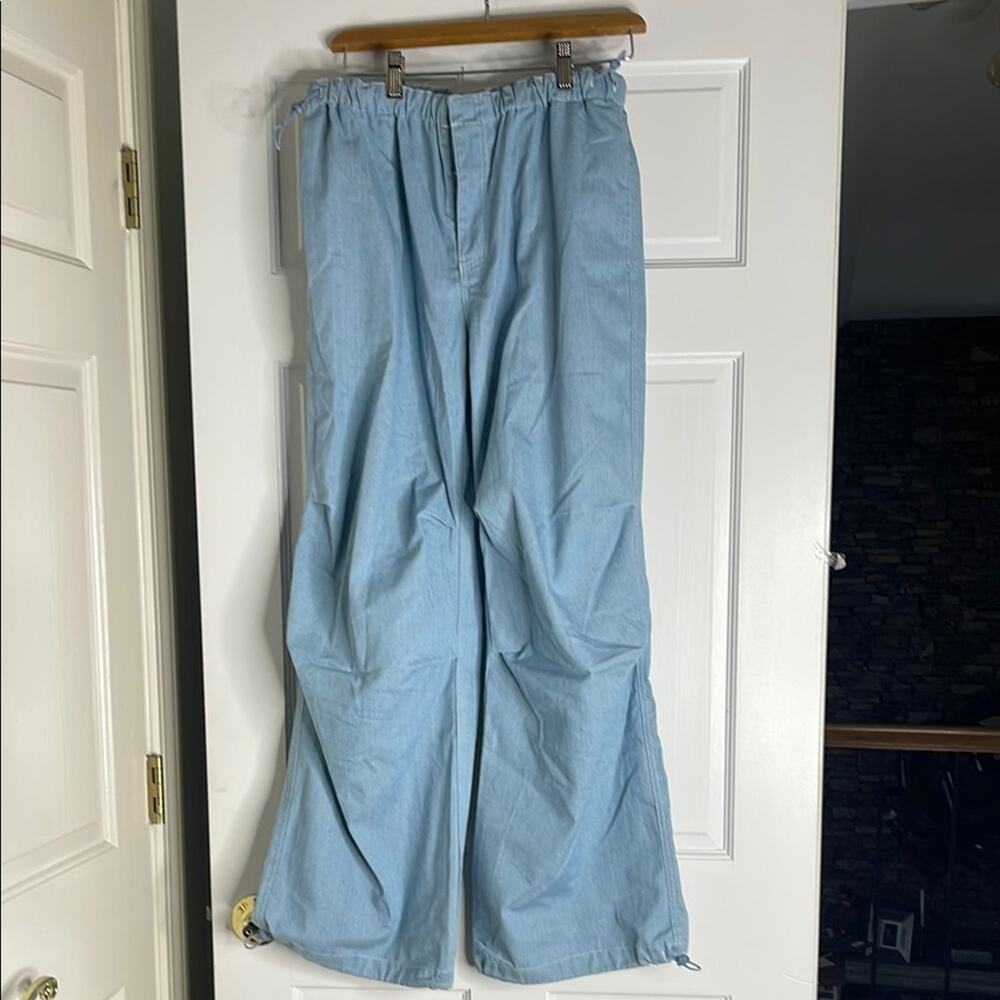 PacSun Light Blue Wide-Leg Pants Small NWT